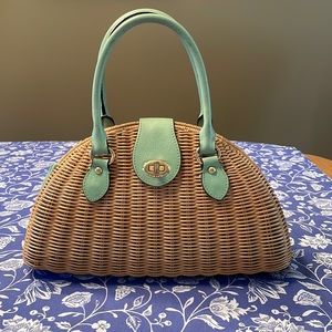 Vintage Straw BR Summer Handbag.